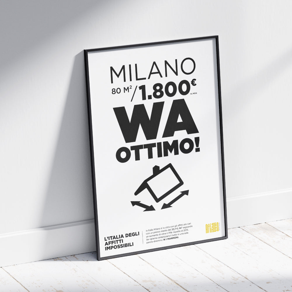 Affitti case Milano crisi immobiliare poster