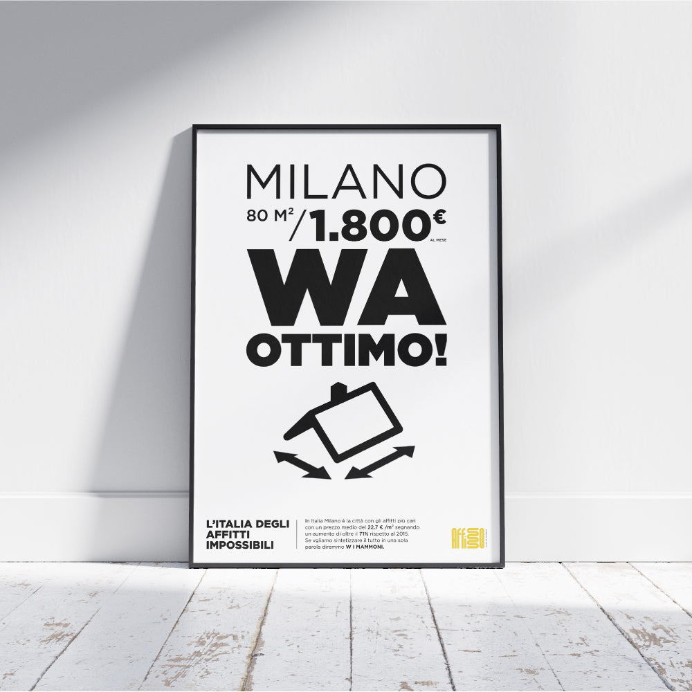 Affitti case Milano crisi immobiliare poster