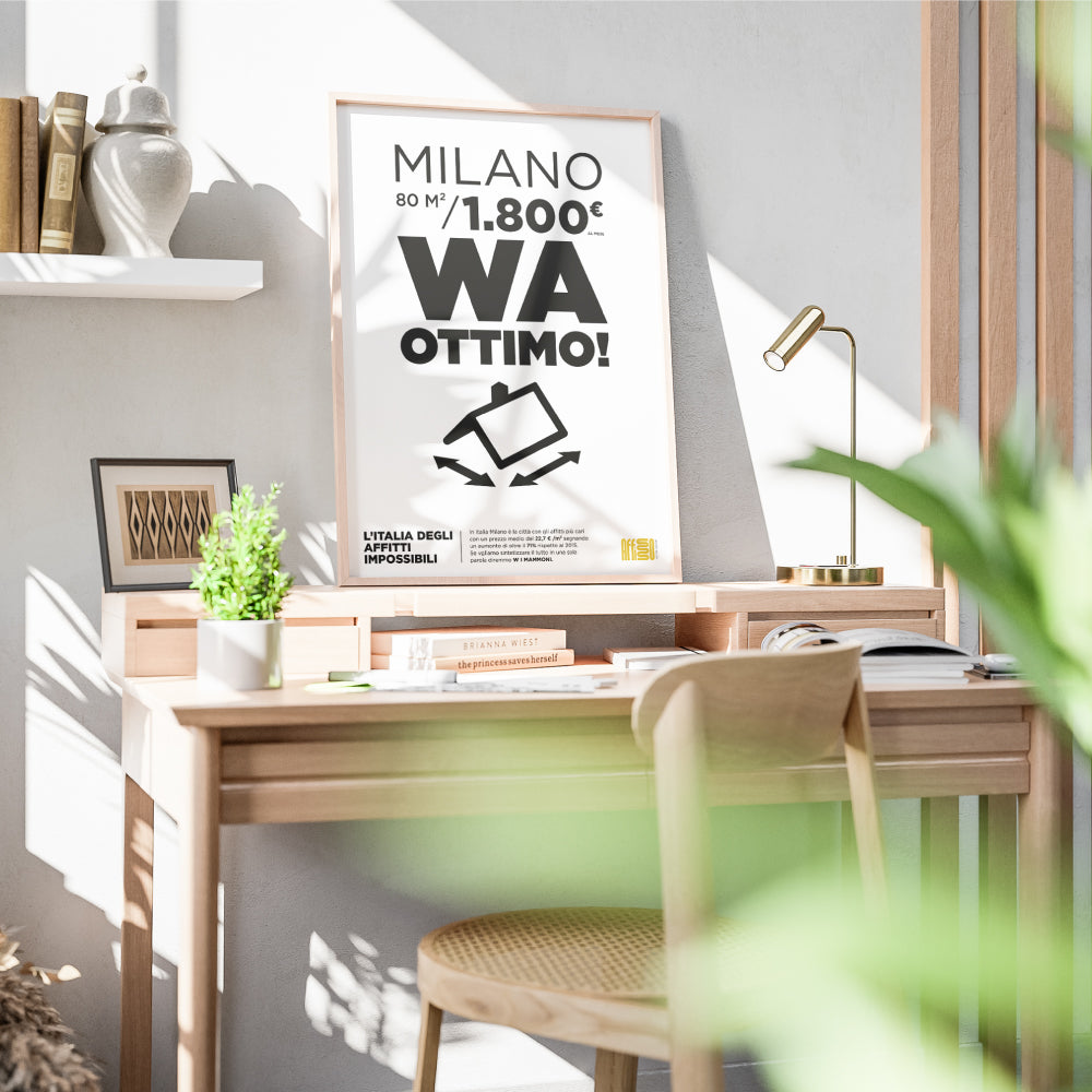 Affitti case Milano crisi immobiliare poster